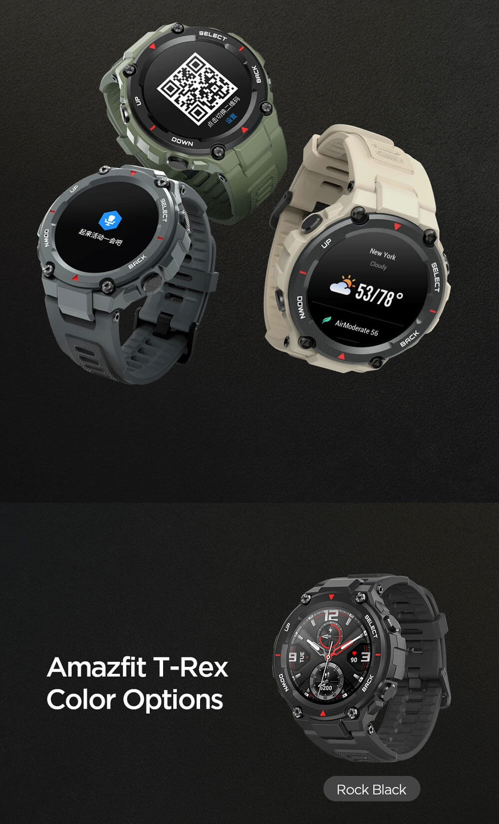 amazfit t rex spec