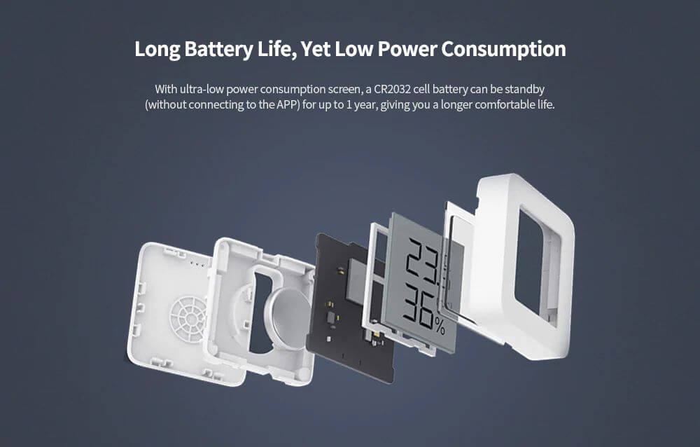 دماسنج و رطوبت سنج شیائومی Xiaomi Mi Temperature and Humidity Monitor 2 LYWSD03MMC