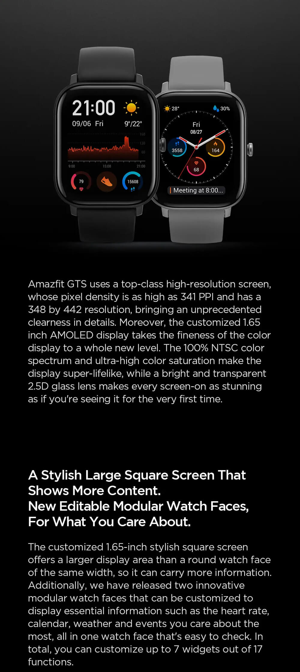 ساعت هوشمند شیائومی امیزفیت جی تی اس - Xiaomi Amazfit GTS