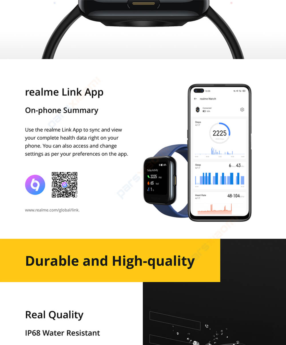 ساعت هوشمند ریلمی Realme Watch RMA161 Smart Watch نسخه گلوبال