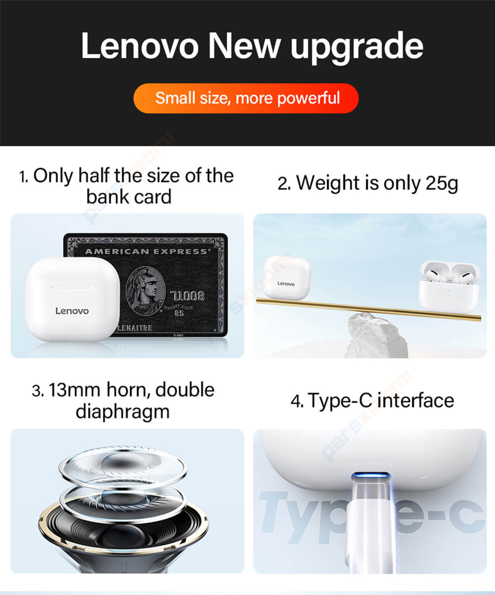 هندزفری بلوتوثی لنوو مدل LivePods LP40