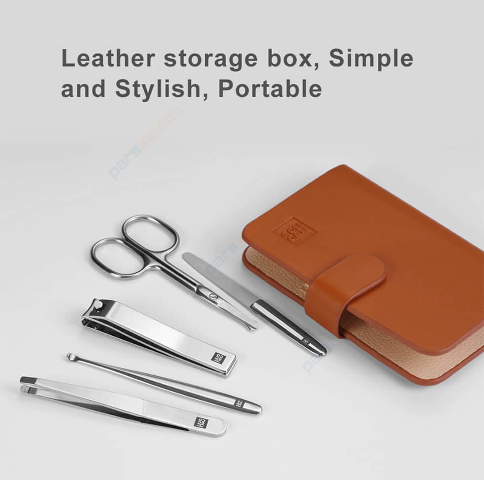 ست مانیکور و ناخن گیر شیائومی HU0061‏ - Huohou Portable Travel Hygiene Kit Nail Cutter Tool Sets HU0061