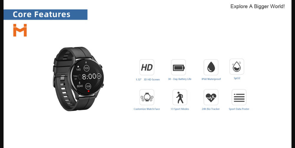 ساعت هوشمند ایمیلب W12‏ - IMILAB W12 Smart Watch