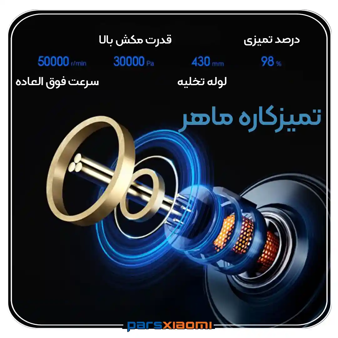 قدرت مکش جارو رباتیک هوشمند شیائومی Lydsto R1