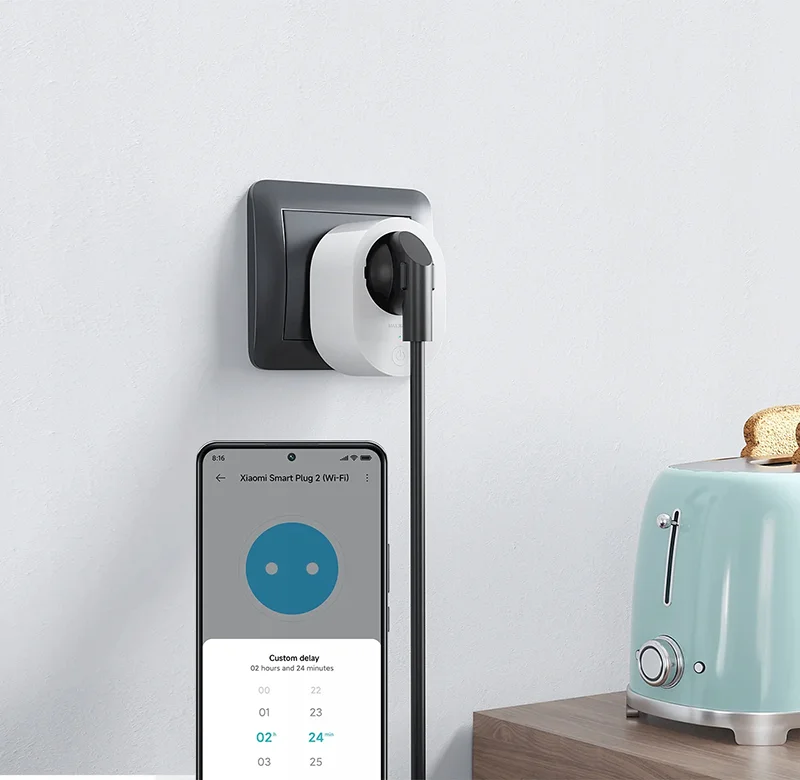 طراحی پریز هوشمند شیائومی Smart Plug 2 Wi Fi ZNCZ302KK