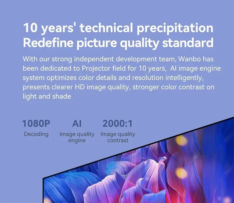 ویژگی های ویدئو پروژکتور قابل حمل شیائومی مدل Wanbo X2 Pro