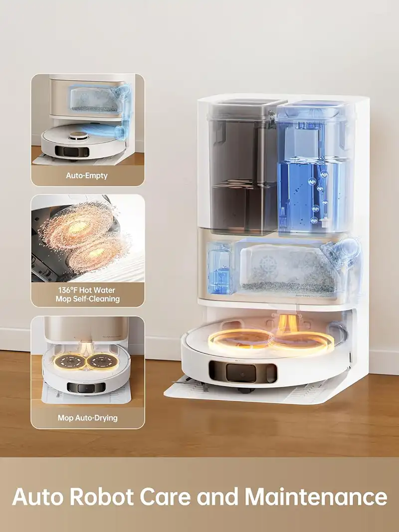طراحی و عملکرد جارو رباتیک شیائومی dreame L10s Pro Ultra Heat