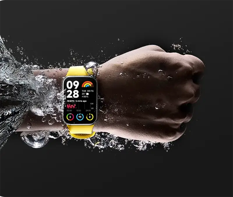ضدآب بودن مچ بند هوشمند شیائومی Smart Band 8 Pro