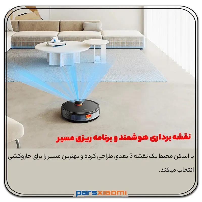 سنسورهای جارو رباتیک شیائومی Xiaomi Robot Vacuum S20
