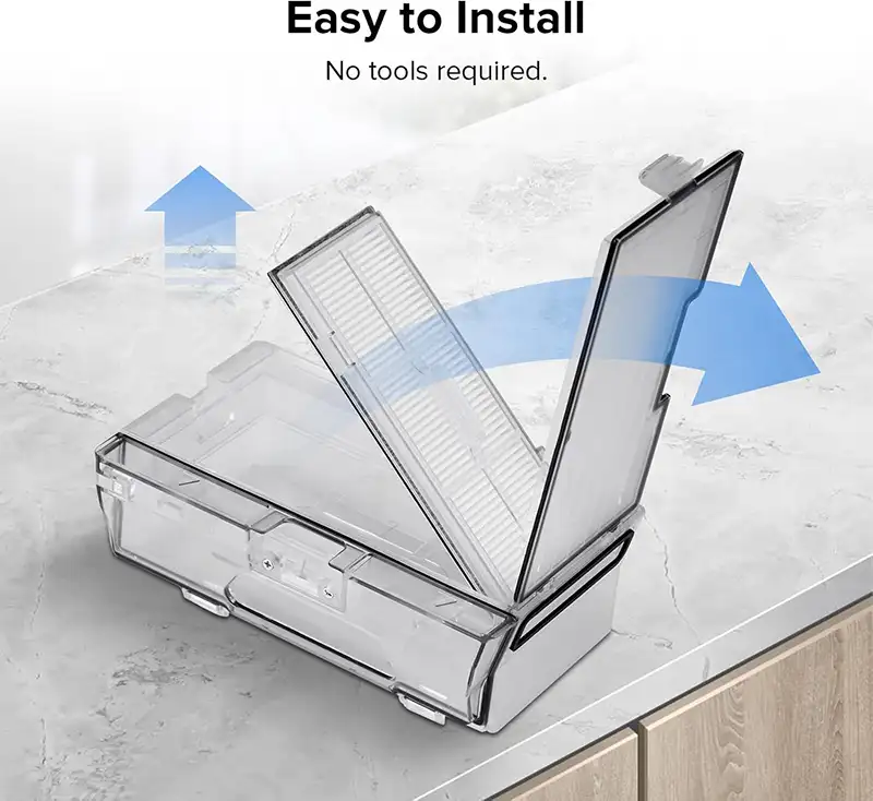 نصب آسان فیلتر جارو رباتیک شیائومی سری S8