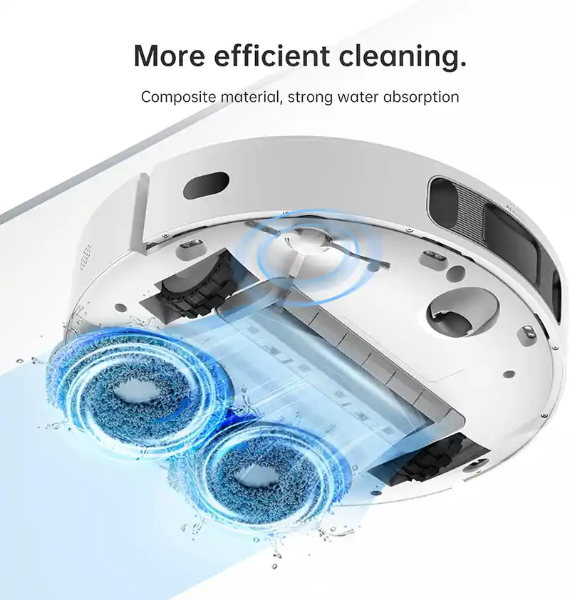 تمیزکردن لکه های سخت با پد تی جارو رباتیک شیائومی سری L10s