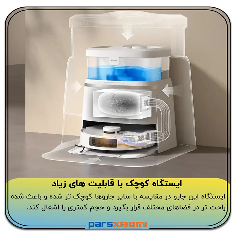 ایستگاه همه کاره جارو رباتیک هوشمند اکووکس مدل ECOVACT DEEBOT T30 PRO OMNI