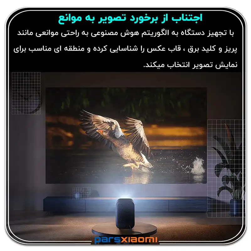 دارای سنسور اجتناب از موانع ویدئو پروژکتور شیائومی مدل L1