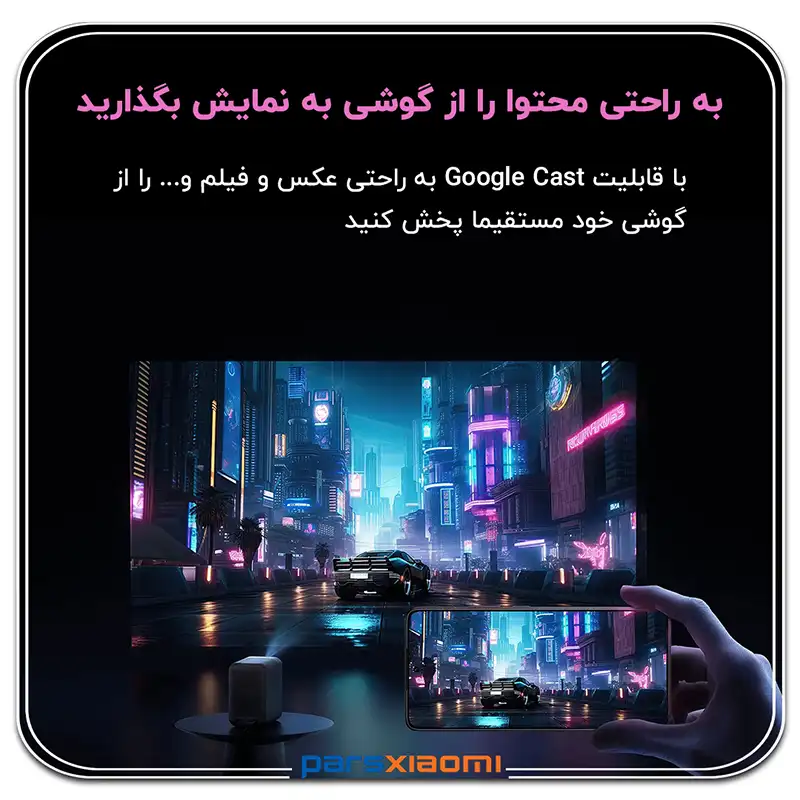قابلیت انتقال تصاویر با موبایل در ویدئو پروژکتور شیائومی مدل L1 Pro
