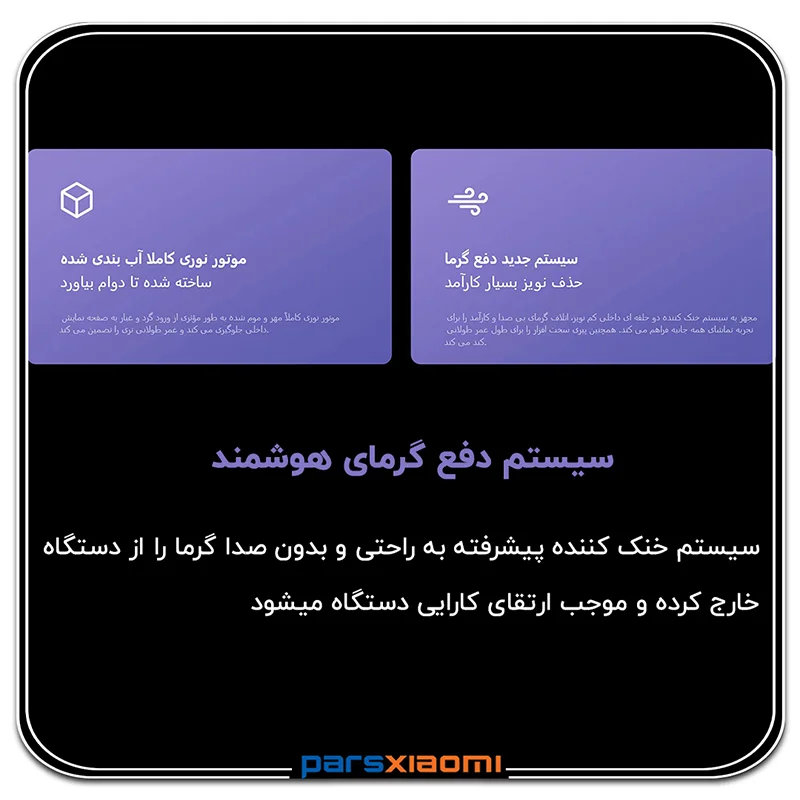سیستم دفع گرمایش ویدئو پروژکتور شیائومی مدل L1 Pro