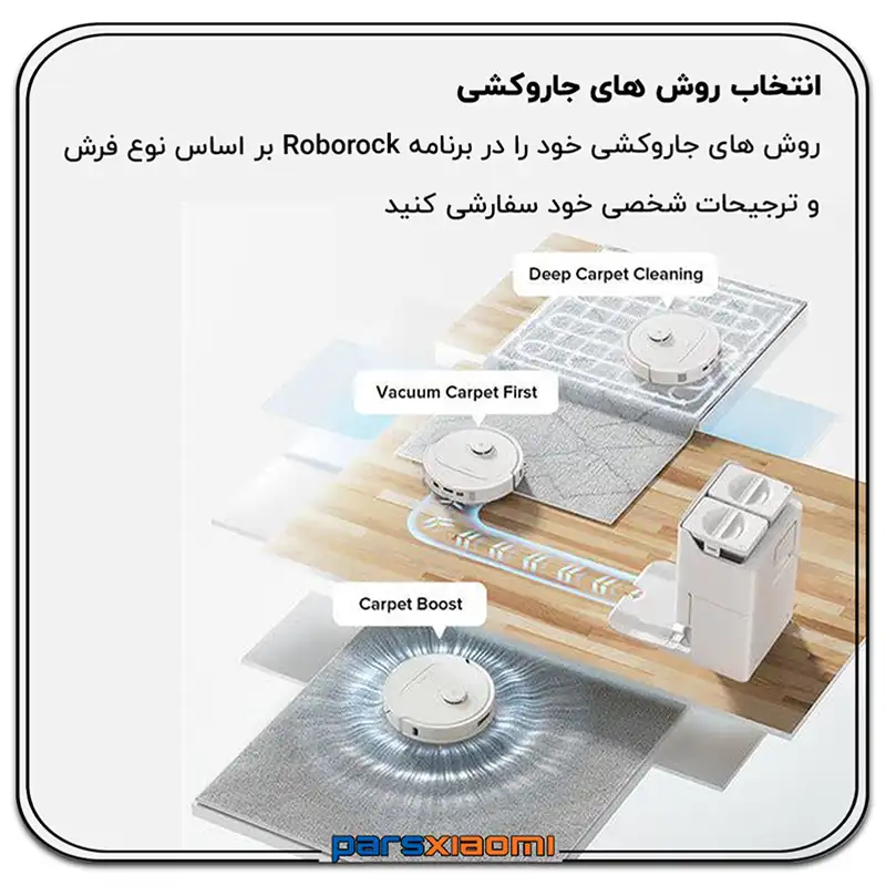 انتخاب روشهای جارو کشی qrevo c