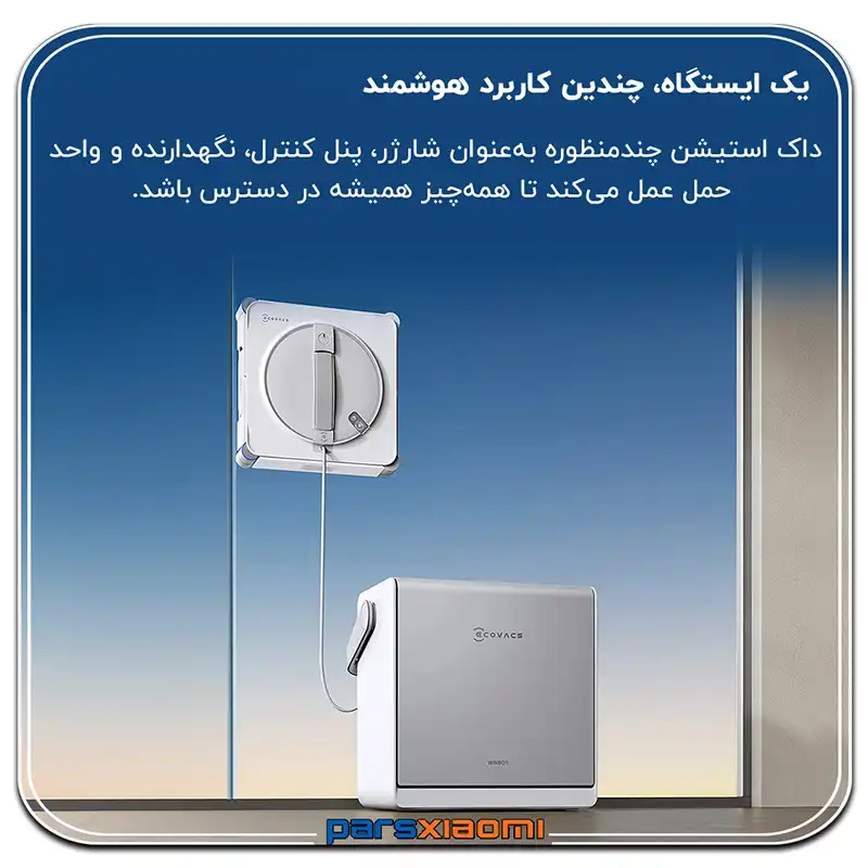 ایستگاه شیشه شوی اکووکس ECOVACS WINBOT W2S