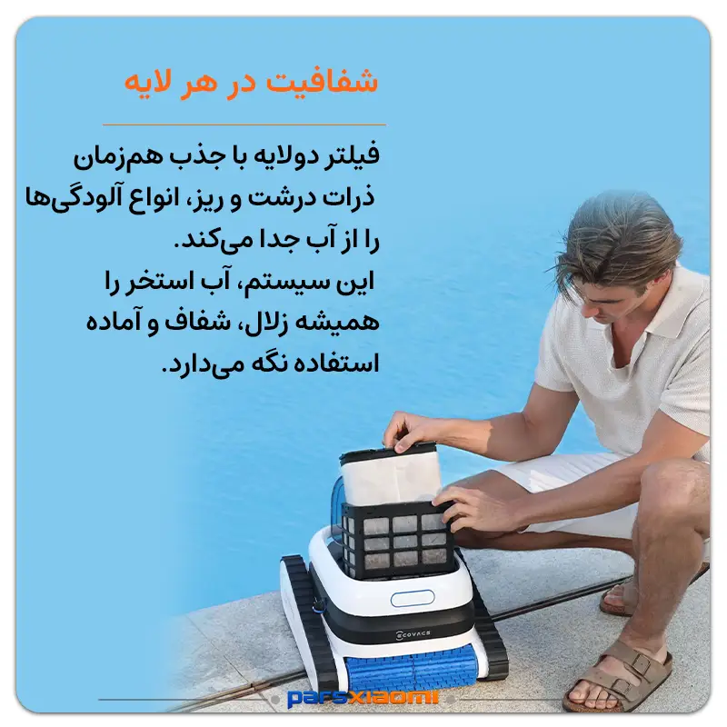 جارو رباتیک استخری اکووکس ULTRAMARINE P1